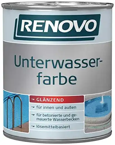 Schwimmbadfarbe Renovo 2,5 Liter lidoblau für Unterwasseranstrich