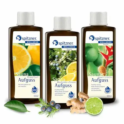Spitzner Saunaaufguss Set Vital und Kräftig 3 x 190ml