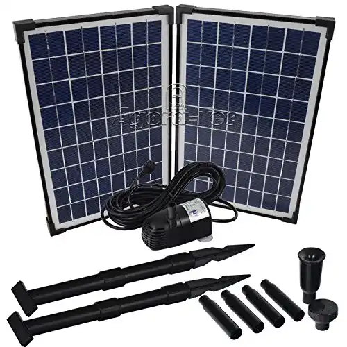 Solar Teichpumpe Agora-Tec AT-20W mit 20 Watt Leistung