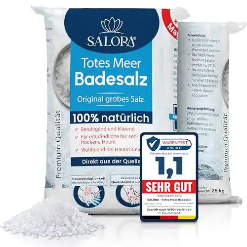 Totes Meer Badesalz Salora 25 kg Naturbelassenes Meersalz