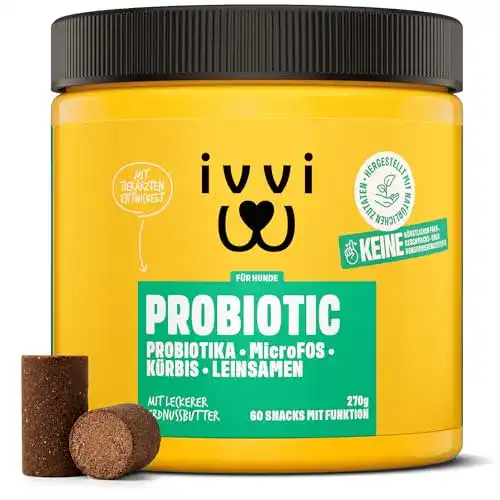 Darmsanierung für Hunde mit ivvi Probiotic Probiotika Snacks