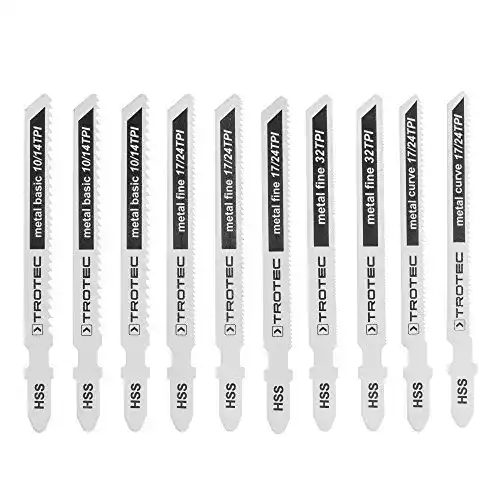 Stichsägeblätter für Metall 10-teiliges Set von TROTEC