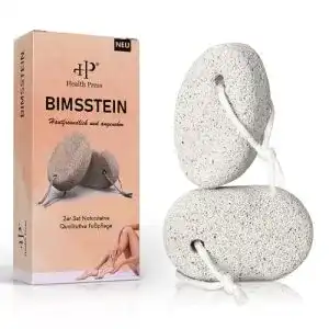 Bimsstein Health Press Fußpflege 2er-Set für Hornhautentfernung