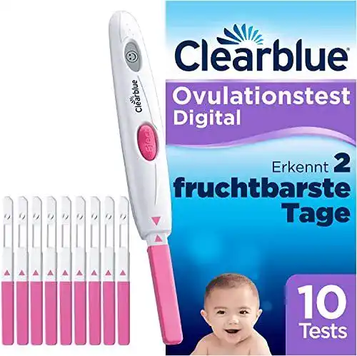 Clearblue Digitales Ovulationstest-Kit für Kinderwunsch, 10 Tests