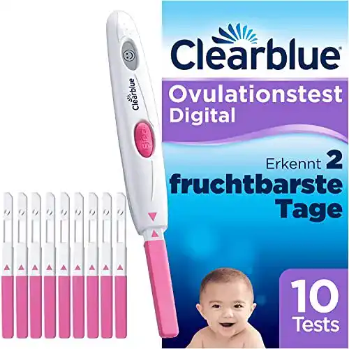 Clearblue Digitales Ovulationstest-Kit für Kinderwunsch, 10 Tests