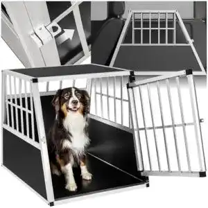 Hundebox für Auto und Zuhause aus Aluminium von tectake