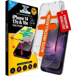 XeloTech Panzerglas Full Cover Schutzglas für iPhone 13 und 14