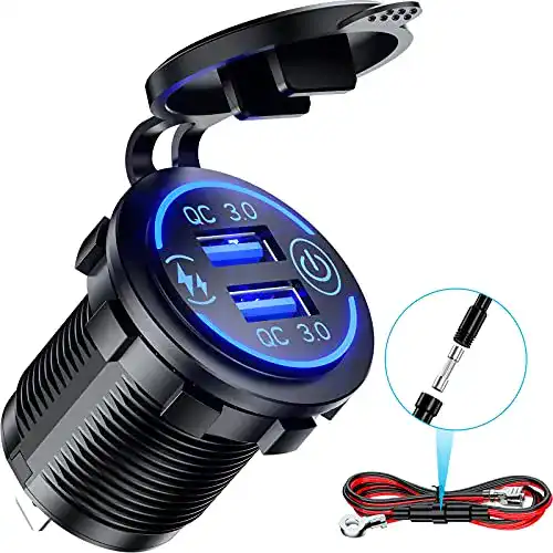 Motorrad USB Steckdose Kewig Quick Charge 3.0 Dual USB