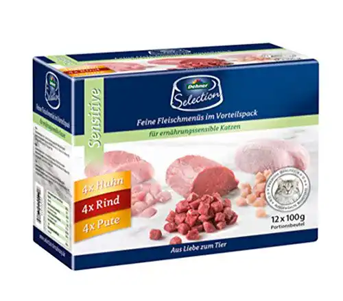 Dehner Premium Katzenfutter Sensitive Multipack für ernährungssensible Katzen