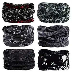 Multifunktionstuch RedMaple 6 Stück nahtlose Bandanas Schal