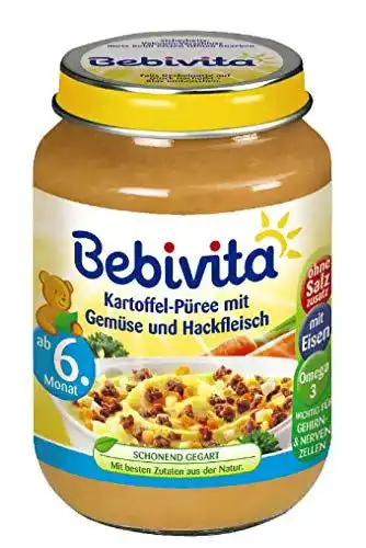 Babynahrung Bebivita Kartoffelpüree mit Gemüse und Hackfleisch