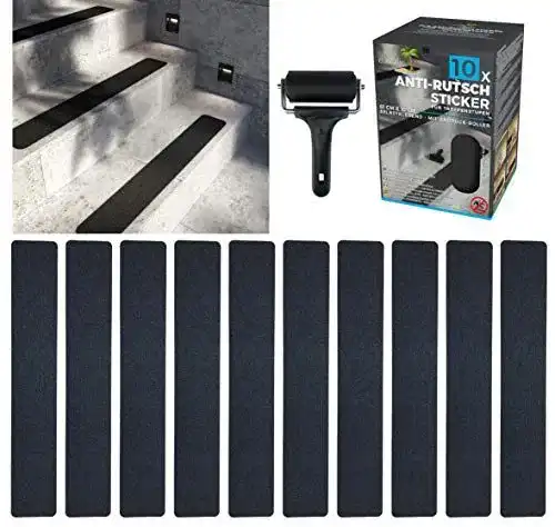 Antirutschstreifen für Treppen – cocofy Anti-Rutsch Sticker 10er Set