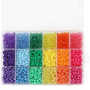 Bastelperlen Kurtzy 2300 Stück Pony Perlen 6mm in verschiedenen Farben