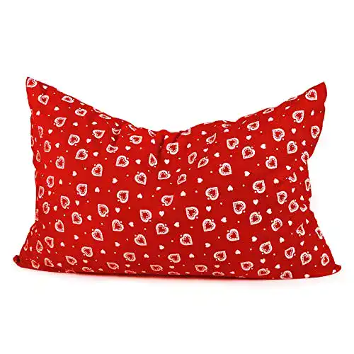 Kräuterkissen Giraffenland Lavendelkissen 30×20 cm mit Herzen-Design