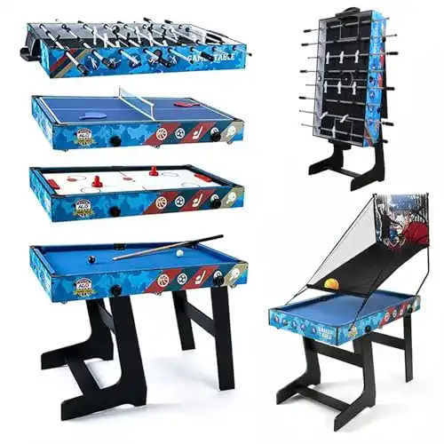 Klappbarer Tischkicker HLC 5 in 1 Multifunktionsspiel