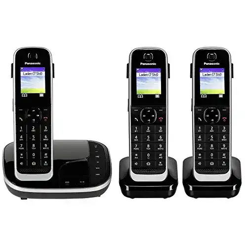 Schnurloses Telefon-Trio Panasonic KX-TGJ323GB mit Anrufbeantworter