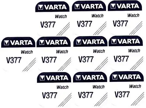 Varta 377 SR626SW Knopfzelle (10 Stück, V377)