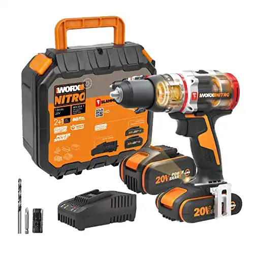Akku-Bohrschrauber WORX NITRO 18V (20V MAX) mit Schlagfunktion