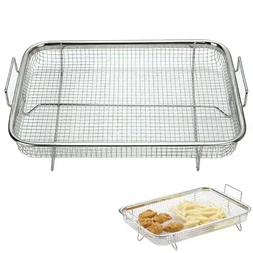 Backofen Grillkorb aus Edelstahl mit Griff, Multifunktional und Robust