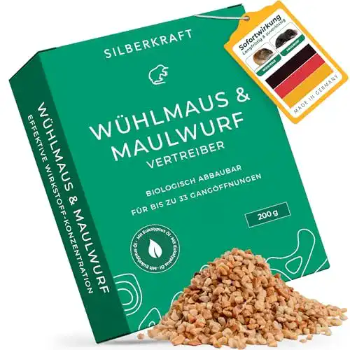 Wühlmausköder Silberkraft Granulat zur Vertreibung von Wühlmäusen und Maulwürfen