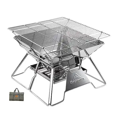 Campingmoon Campinggrill für 3-4 Personen aus Edelstahl