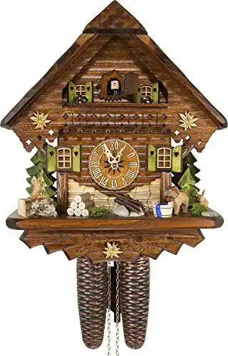 Kuckucksuhr aus dem Schwarzwald – Cuckoo Palace mit 8-Tages-Uhrwerk
