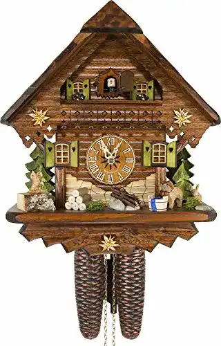 Kuckucksuhr aus dem Schwarzwald – Cuckoo Palace mit 8-Tages-Uhrwerk