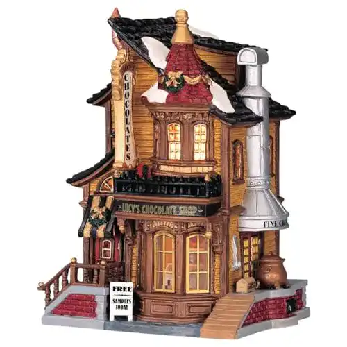 Weihnachtsdorf Lemax Lucys Chocolate Shop 45052 – Beleuchtetes Schokoladengeschäft