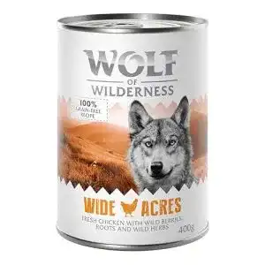 Wolf of Wilderness Hundefutter Adult Single Protein 6 x 400 g Huhn