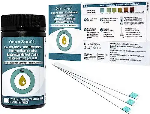 Glukose-Teststreifen One+Step 100 Stück für die Blutzuckermessung
