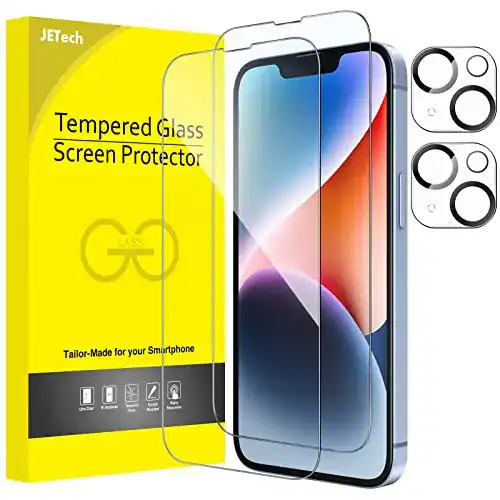 Jetech Panzerglas für iPhone 14 6,1 Zoll Fullscreen Schutzfolie