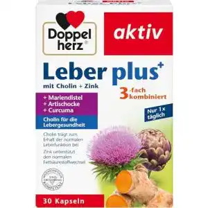 Leberkur Doppelherz Leber plus mit Cholin zur Unterstützung der Leberfunktion
