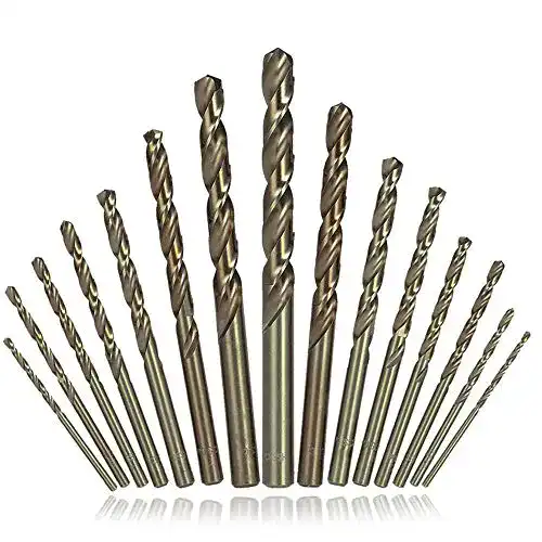 Edelstahlbohrer Afunta HSS-Spiralbohrer 15-teiliges Set