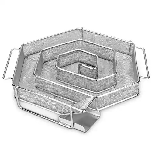 Kaltrauchgenerator Navaris aus Edelstahl 21x18x4 cm in Spiralform