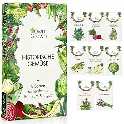 Gemüsesamen Owngrown Alte Sorten: Set mit 8 Sorten Gemüse-Samen