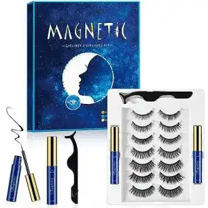 Magnetische Wimpern Aosun Magnet Wimpern mit Eyeliner