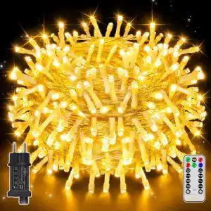 Ollny Lichterkette Außen 20m mit 200 LEDs für Dekoration