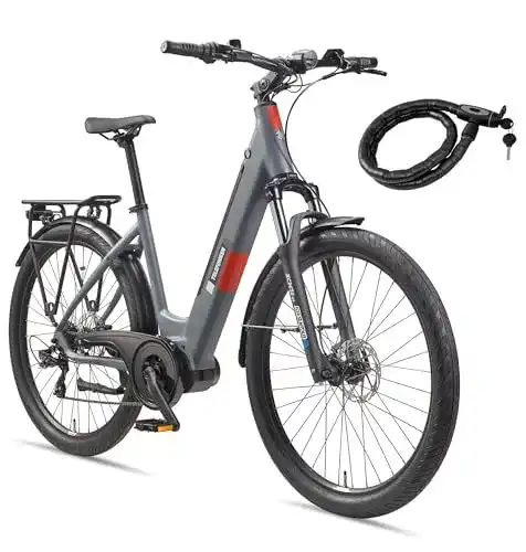 Telefunken E-Bike Damen 27,5 Zoll Tiefeinstieg mit Mittelmotor