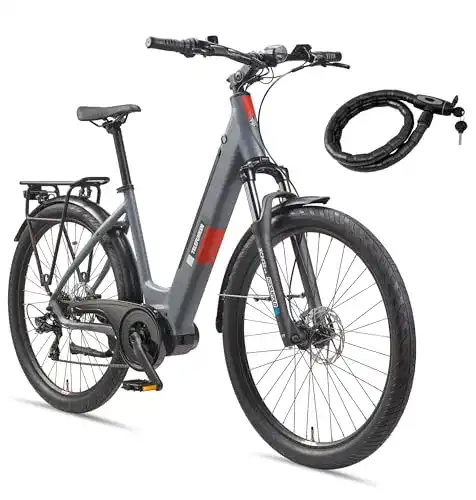Telefunken E-Bike Damen 27,5 Zoll Tiefeinstieg mit Mittelmotor