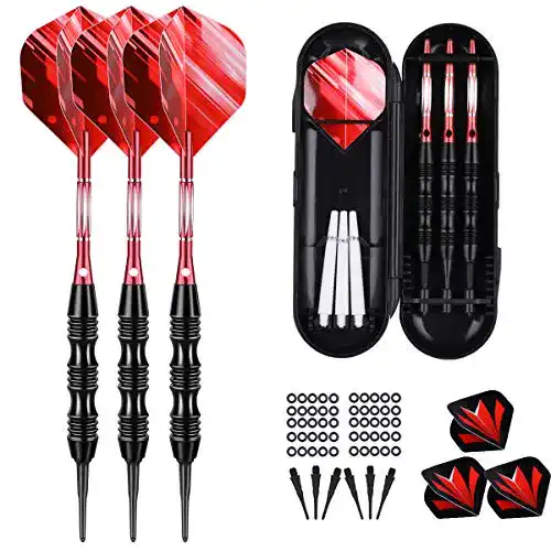 Sanfeng Softdarts Dartpfeile mit Kunststoffspitze für Elektronik-Dartboards
