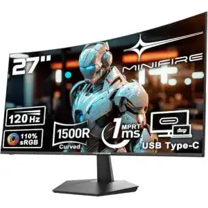 Curved Monitor Minifire 27 Zoll mit 100Hz und Lautsprechern
