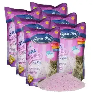 Silikatstreu Lyra Pet 6 x 5 L = 30 L Lyra Power Clumping Silica