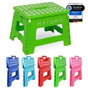 Klapphocker Natumo Tritthocker für Kinder, faltbar und leicht