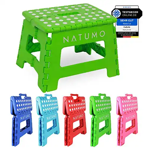 Klapphocker Natumo Tritthocker für Kinder, faltbar und leicht