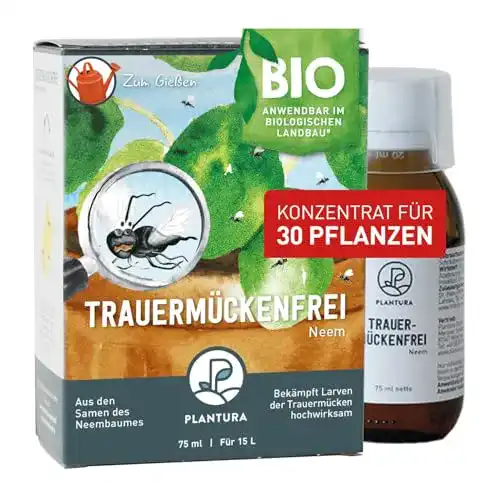 Nematoden Plantura Bio-Trauermückenfrei Neem Gießmittel zur Trauermückenbekämpfung