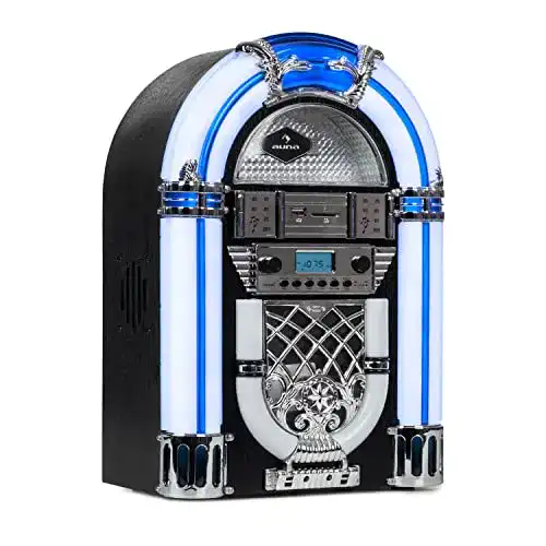 Musikbox Auna Arizona Jukebox Mini mit CD-Spieler und Bluetooth