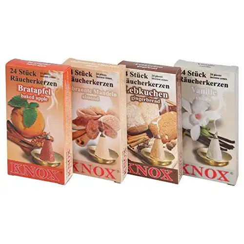 Räucherkerzen KNOX 4er Set mit Weihnachtsgebäck-Düften