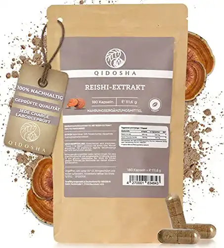 Reishi Kapseln von QIDOSHA mit hochwertigem Reishi Extrakt