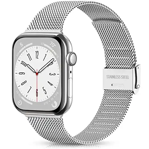 Ouwegaga Edelstahl Armband für Apple Watch 38mm