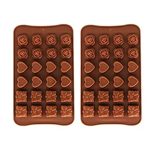 Pralinenform Neusid 2 Stück Silikon Schokoladenform für 3D Süßigkeiten
